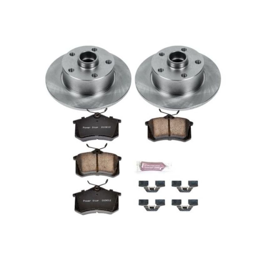 PowerStop KOE3064 OE Stock Replacement Low-Dust Ceramic Brake Pad and Rotor Kit