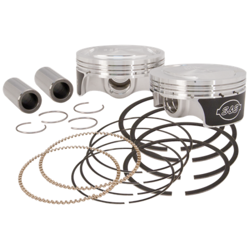 S&S Cycle 106-0432 2007+ BT 3-7/8in x 4-3/8in Piston Set - Standard