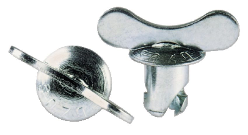 Moroso 71271 Quick Fastener - Butterfly Head - 7/16in x .500in - Steel - 10 Pack