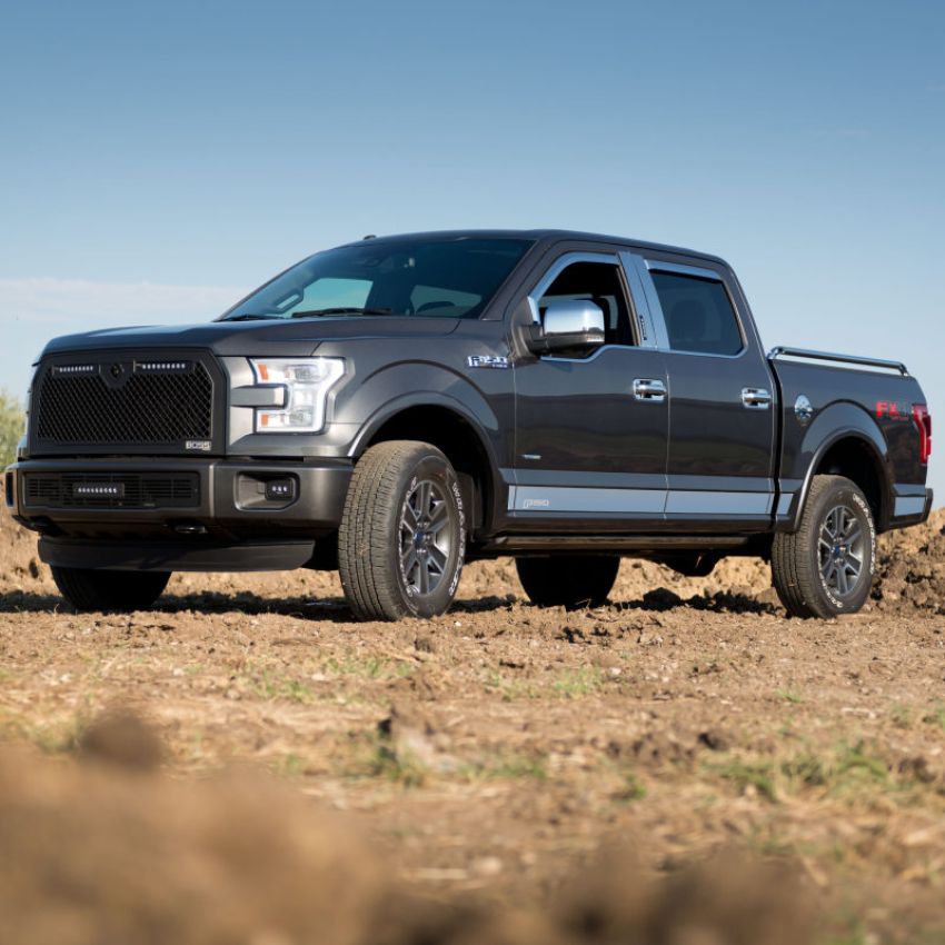 Putco 9751425FD 09-14 Ford F-150 Super Crew 6.5 Short Box (w/ Flares) - 7in Wide - 12pcs SS Rocker Panels