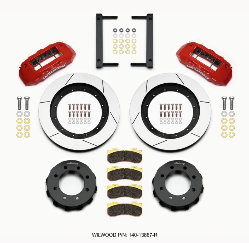 Wilwood 140-13867-R TX6R Front Kit 16.00in Red 2005-2012 Ford F250/F350 4WD