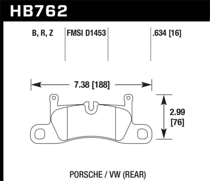 Hawk Performance HB762F.634 HPS Disc Brake Pad
