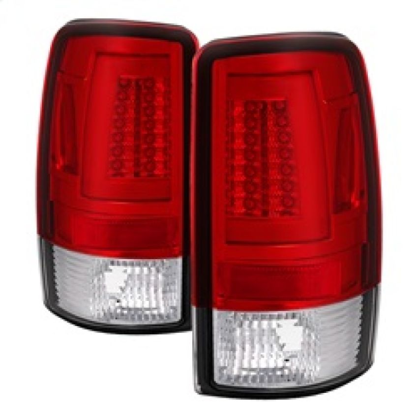 SPYDER 5084163 LED Tail Lights - Version 2 - Red Clear