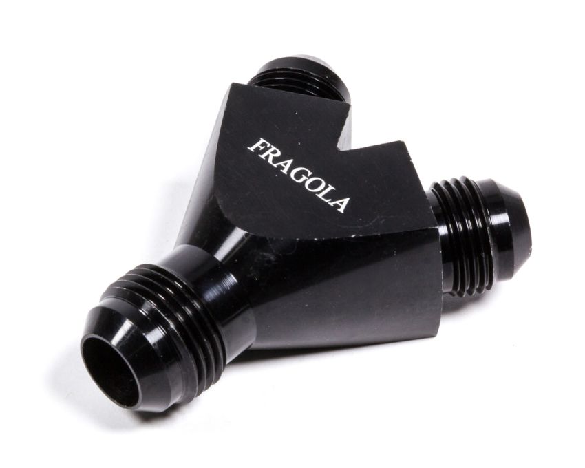 FRAGOLA FRG900611-BL Y-Fitting #10Male Inlet x #8 Male Outlets Black