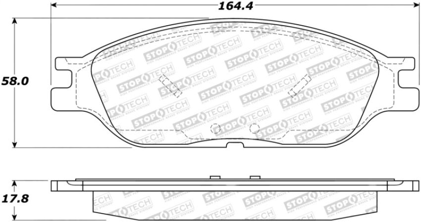 Stoptech 308.08030 Street Brake Pads