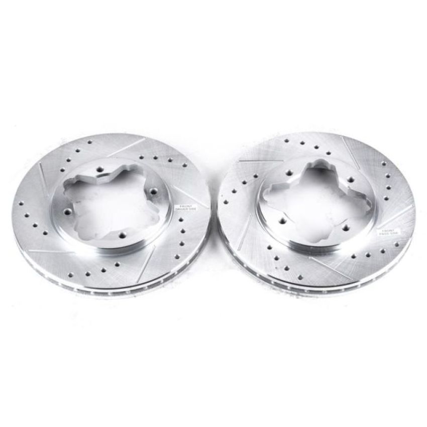 PowerStop JBR524XPR PowerStop Evolution Performance Drilled, Slotted & Plated Brake Rotor Pair