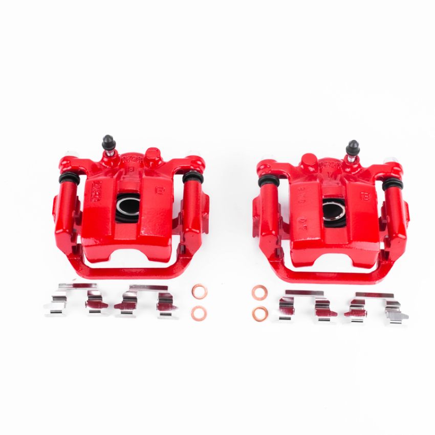 PowerStop S3436 Red Powder Coated Calipers