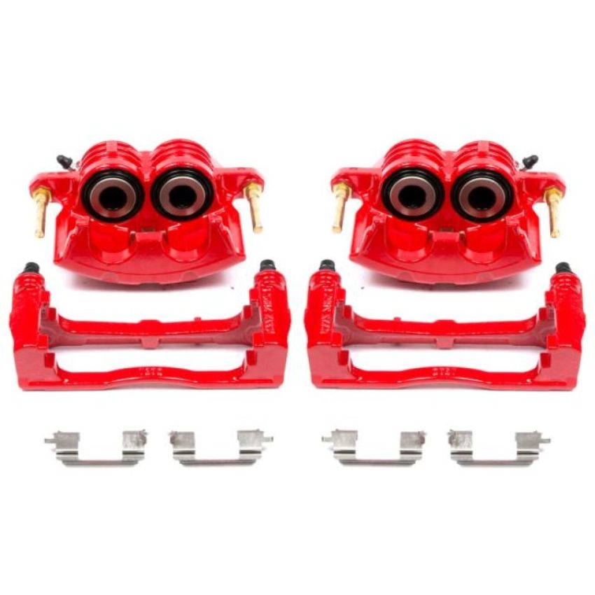 PowerStop S4798 Red Powder Coated Calipers
