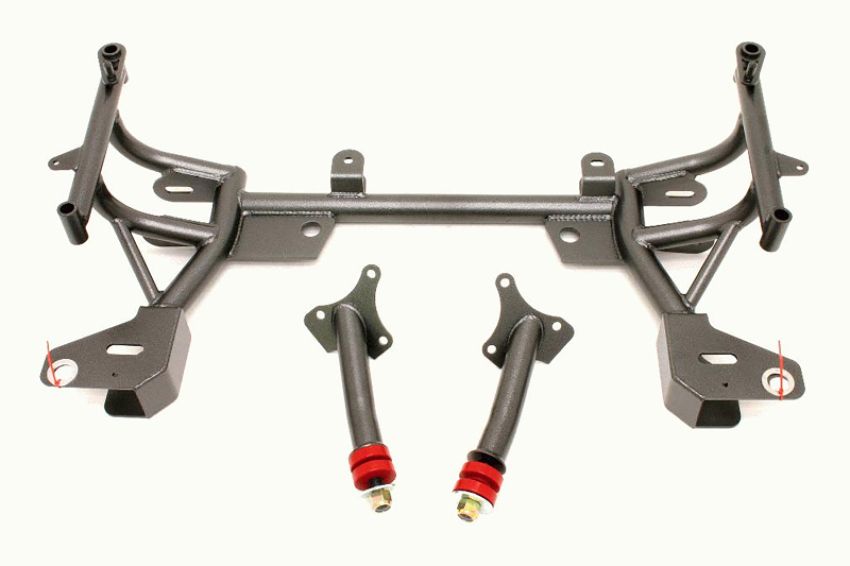 BMR Suspension KM015H K-member, TURBO, SBC,BBC Motor Mounts, Standard Rack Mounts