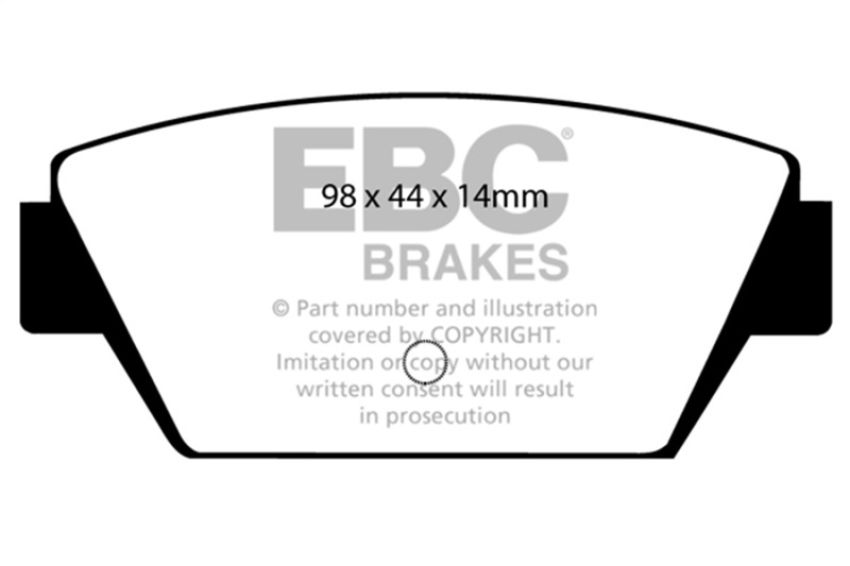 EBC Brakes DP2576 Greenstuff 2000 Series Sport Brake Pads