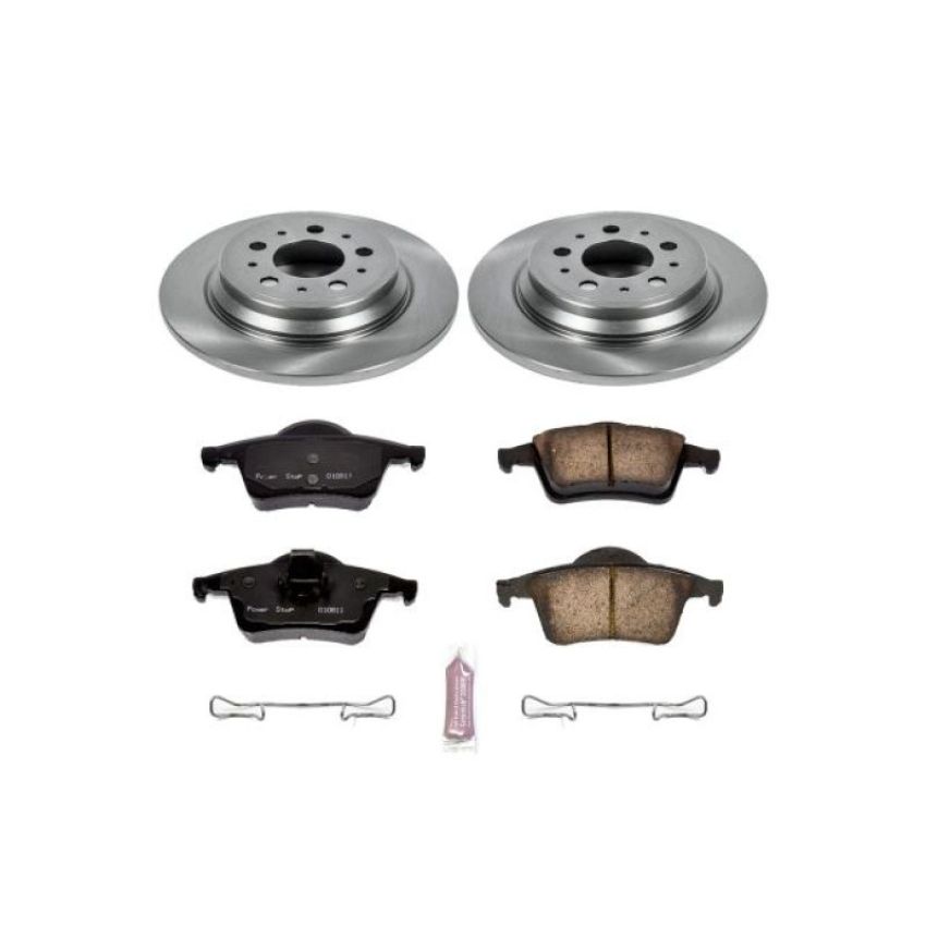 PowerStop KOE5194 OE Stock Replacement Low-Dust Ceramic Brake Pad and Rotor Kit