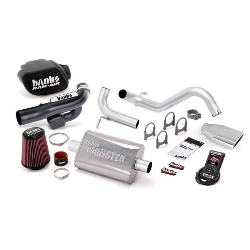 Banks Power 51348 12-14 Jeep 3.6L Wrangler (All) 2dr Stinger Sys w/ AutoMind - SS Single Exh w/ Chrome Tip