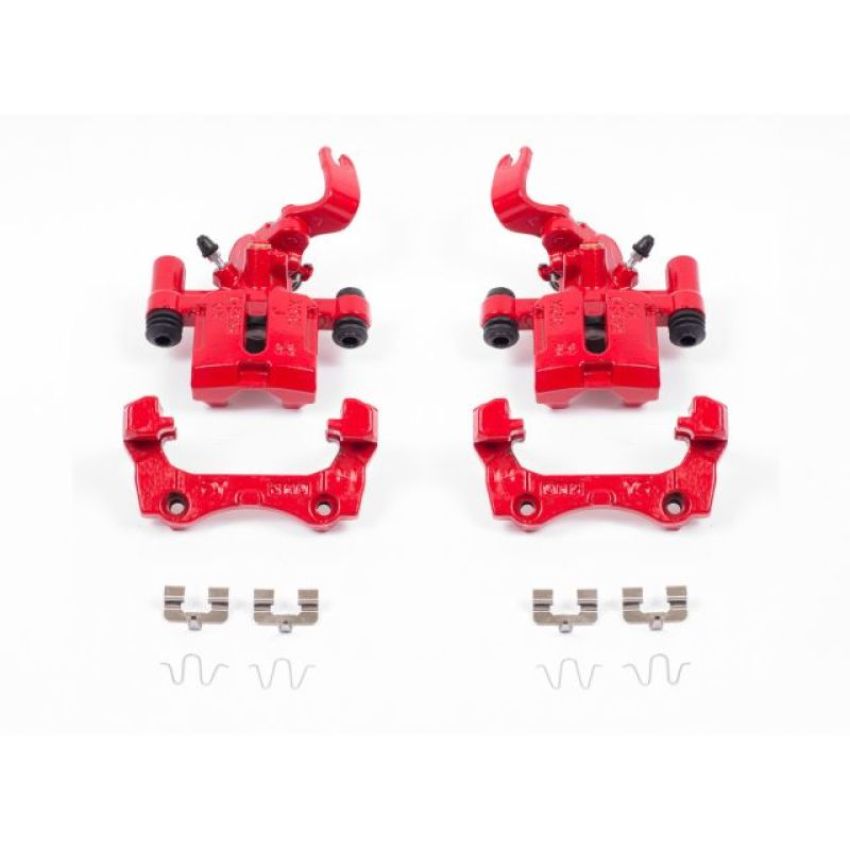 PowerStop S1377A Red Powder Coated Calipers