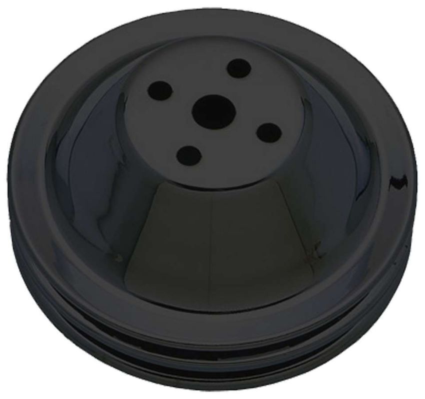 TRANS-DAPT TRA8601 SBC SWP Water Pump Pulley 2 Groove Black