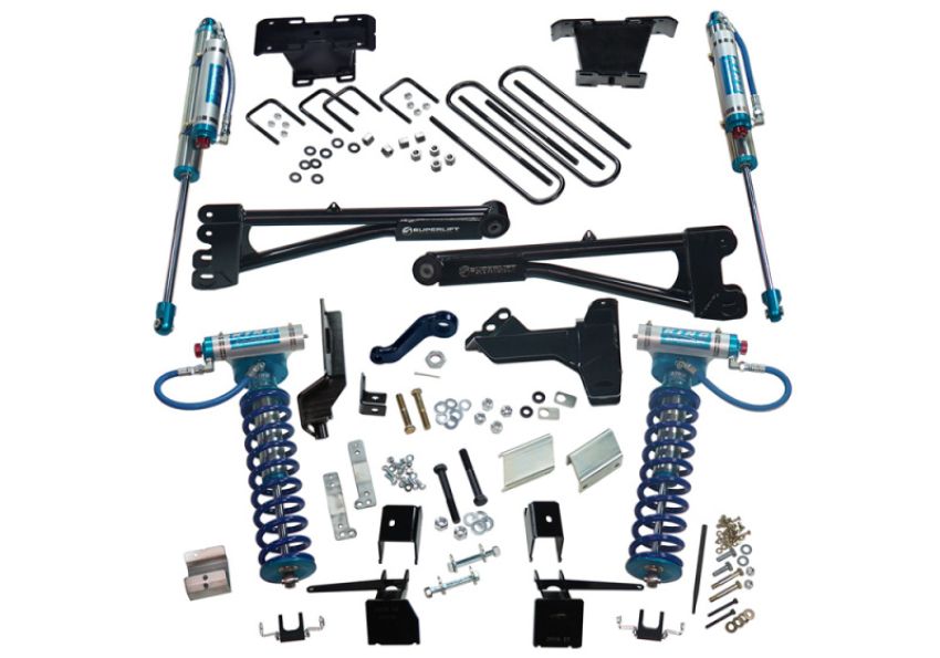 Superlift K169KG 17-19 Ford F-250 SD 4WD (Diesel) 6in Radius Arm Lift Kit King Fr Coils/RR Reservoir Shocks