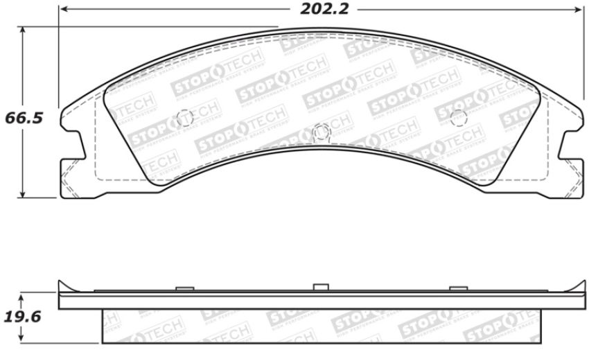 Stoptech 308.13301 Street Brake Pads - Rear