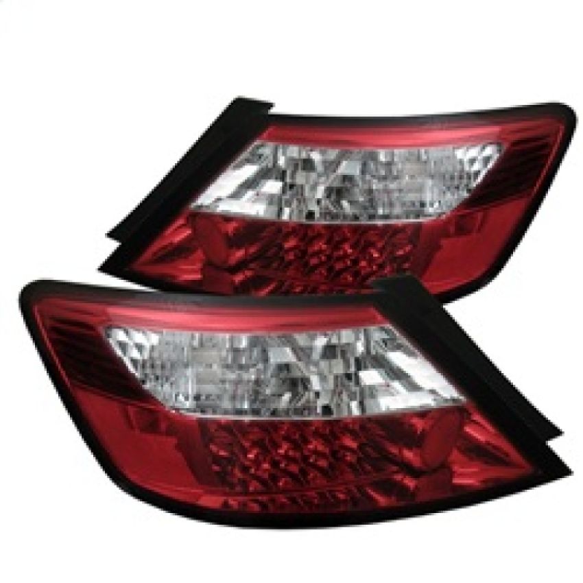 SPYDER 5004512 LED Tail Lights - Red Clear