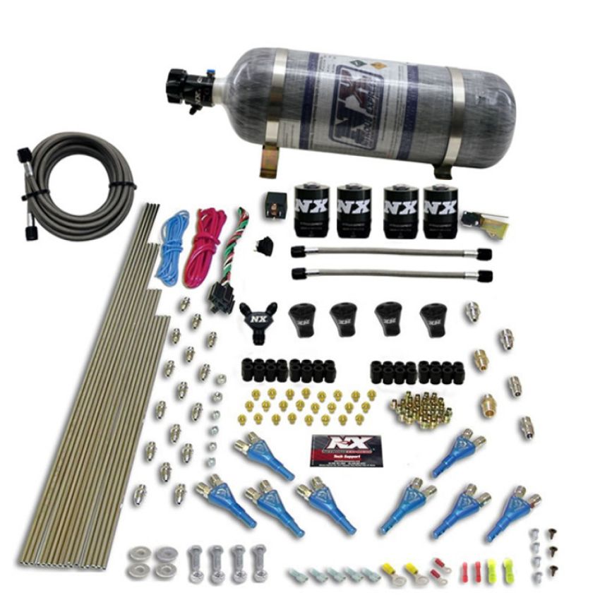 Nitrous Express 92006-12 PRO-SHK/GAS (200,300,400,500,600HP) 4 SOLENOIDS WITH COMPOSITE BOTTLE