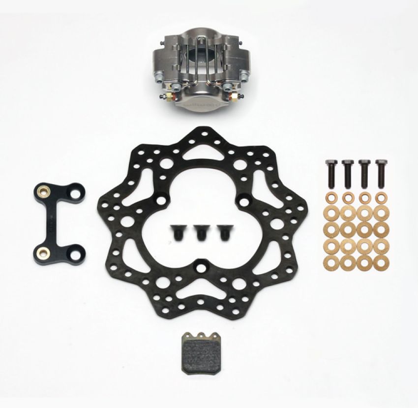 Wilwood 140-12957 Dynapro Single LW Left Front Kit - Sprint 11.00in Scalloped Steel Rotor