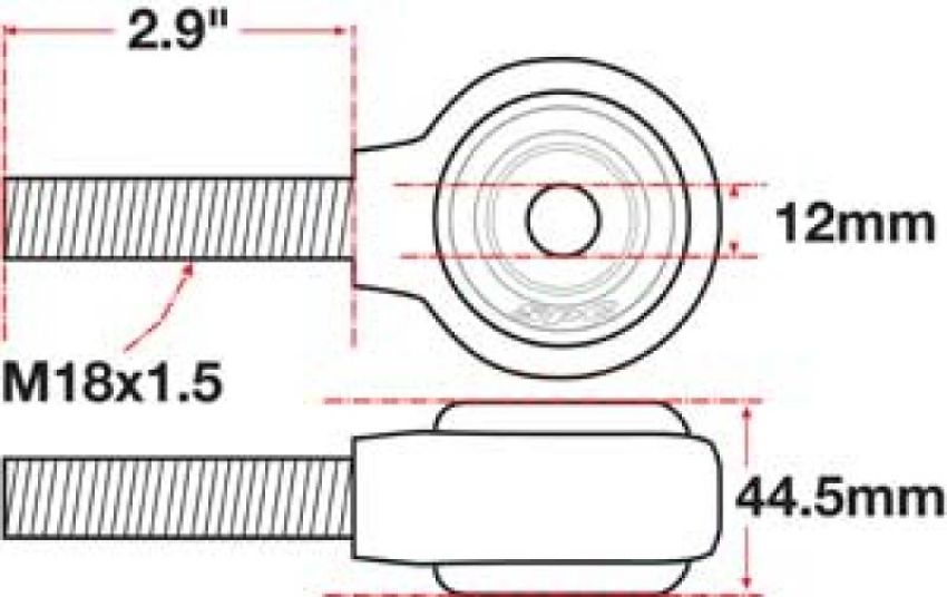 SPECIALTY PRODUCTS COMPANY 15795 XAXIS ROD END BALL JOINT