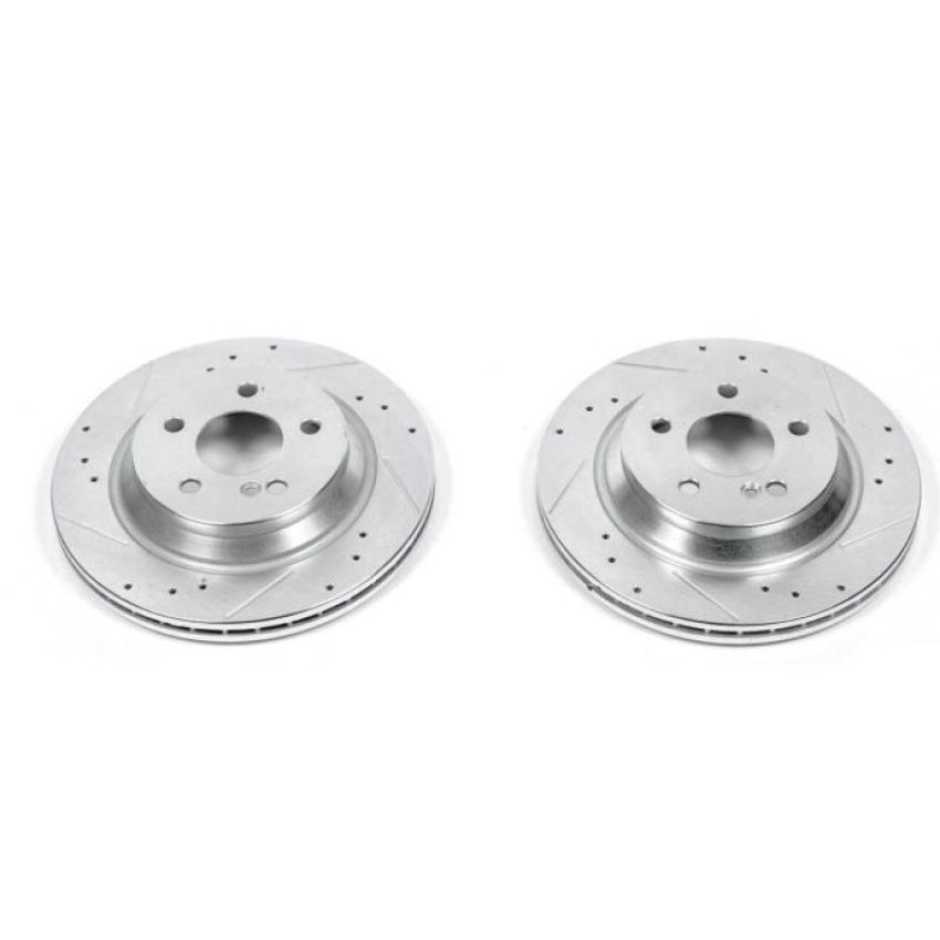 PowerStop EBR1051XPR PowerStop Evolution Performance Drilled, Slotted & Plated Brake Rotor Pair