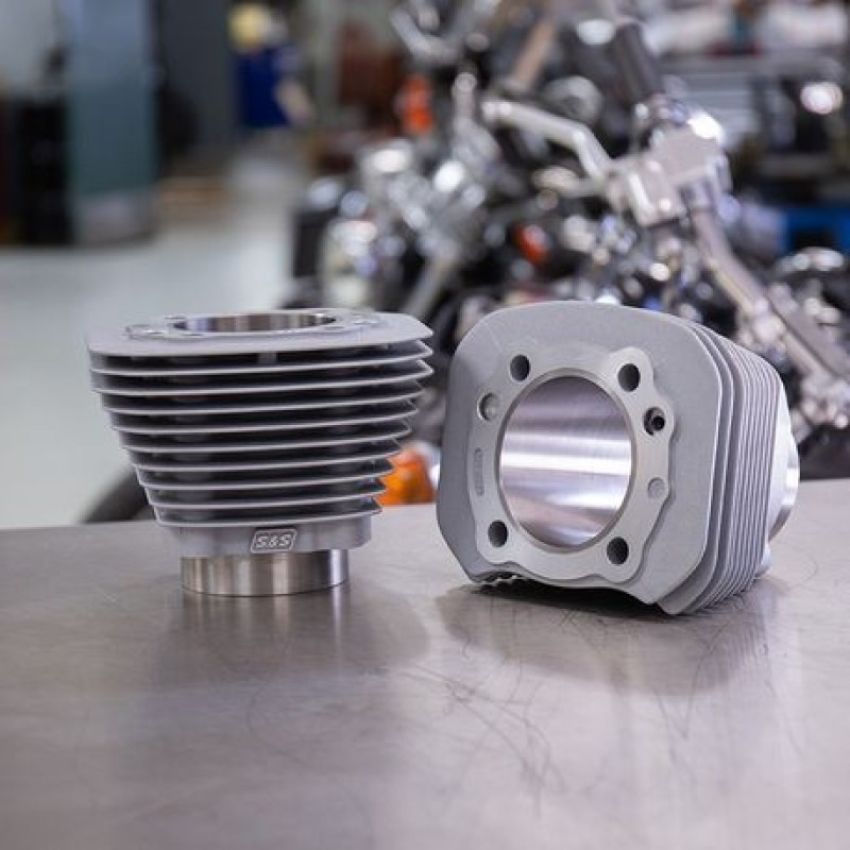 S&S Cycle 910-0698 86-19 Sportstet Models 3-1/2in Bore Cylinders - Silver