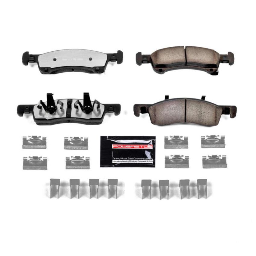 PowerStop Z36-934 PowerStop - Z36 Truck and SUV Carbon-Fiber Ceramic Brake Pads with Hardware Kit