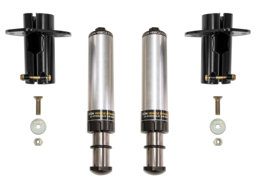 ICON 22042 2020+ Jeep Gladiator JT / 2007+ Jeep Wrangler JK/JL Front Hyd Bump Stop Kit
