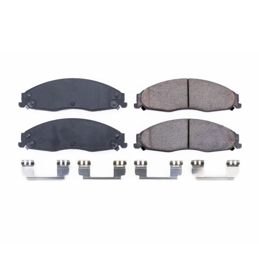 PowerStop 17-921 PowerStop - Z17 Low-Dust Ceramic Brake Pads with Hardware