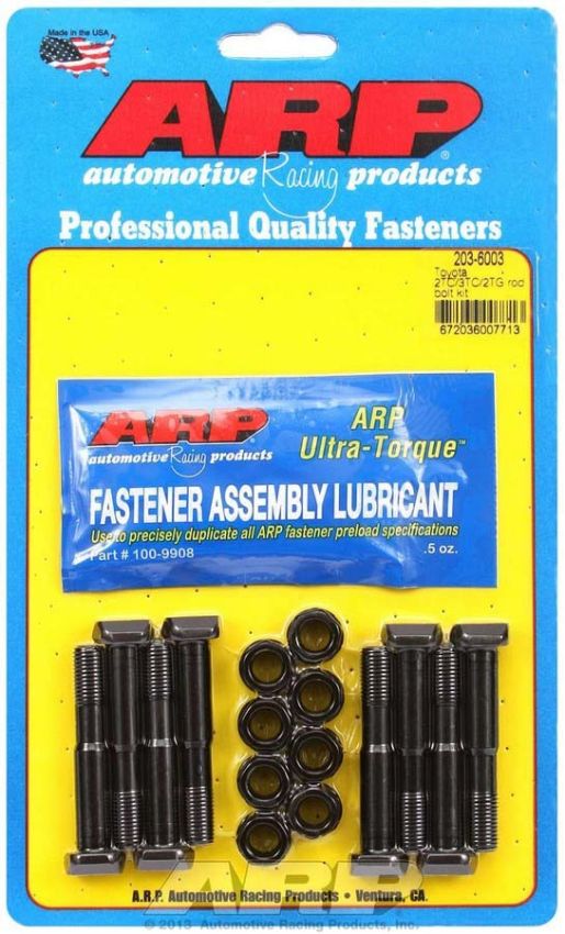 ARP ARP203-6003 Toyota Rod Bolt Kit - Fits 2TC/3TC/2TG