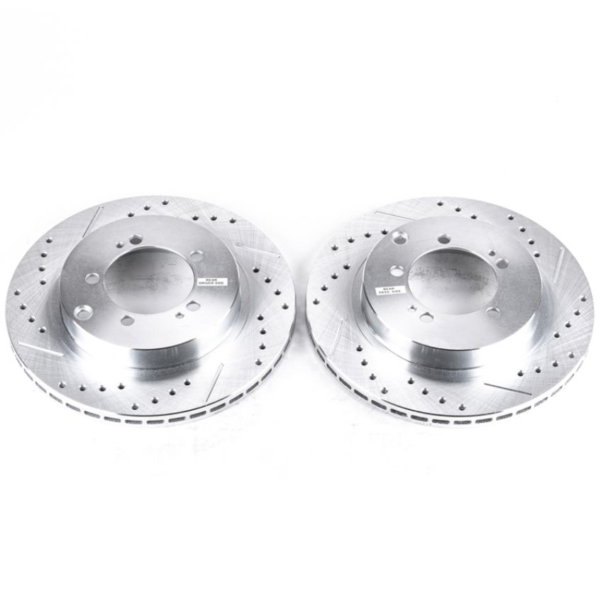 PowerStop JBR786XPR PowerStop Evolution Performance Drilled, Slotted & Plated Brake Rotor Pair