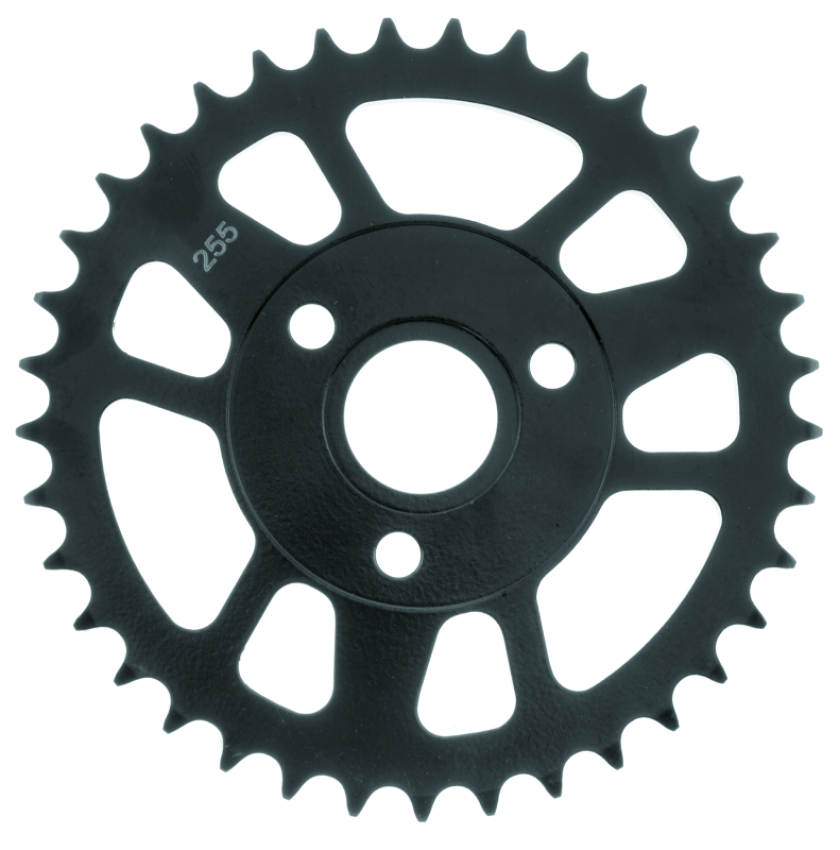 BikeMaster 965006 Honda Rear Steel Sprocket 420 37T - Black