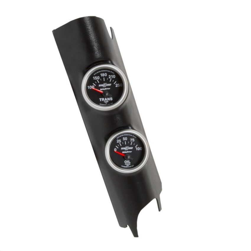 AutoMeter 7041 GAUGE KIT, A-PILLAR, JEEP WRANGLER (JK) 11-18, OIL PSI/TRANS, 100PSI/250?F SC-II