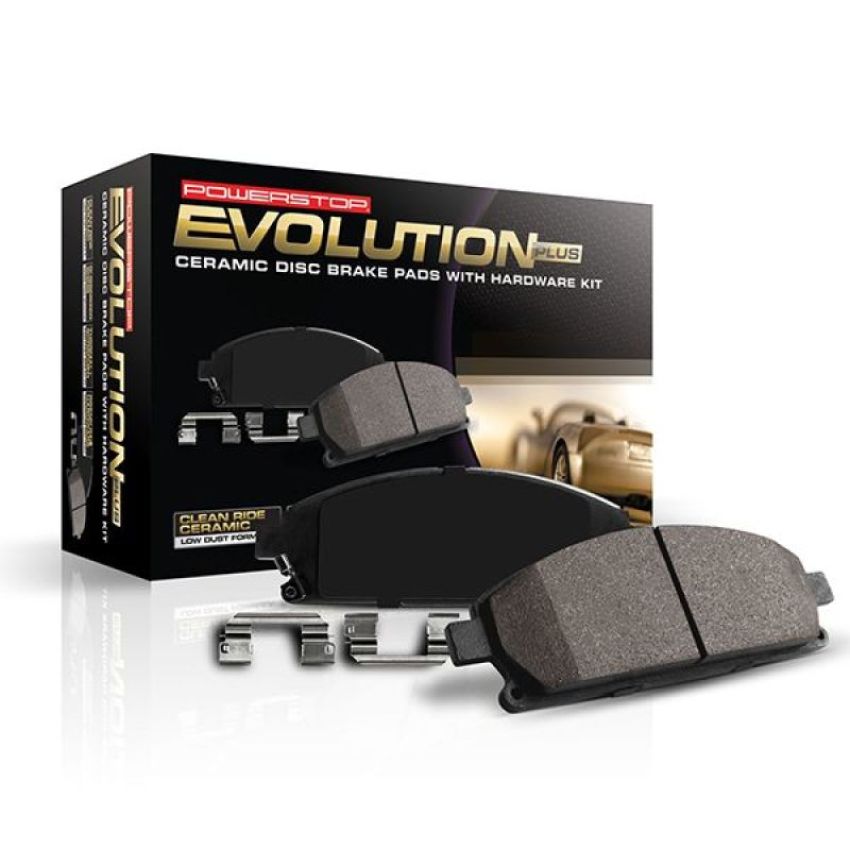 PowerStop 17-1053B PowerStop - Z17 Low-Dust Ceramic Brake Pads with Hardware
