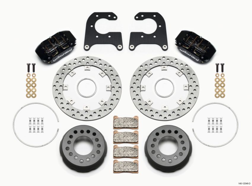 Wilwood 140-12546-D Dynapro Lug Mount Single Rear Dynamic Kit SA Drilled Big Ford New Style 2.50in Offset