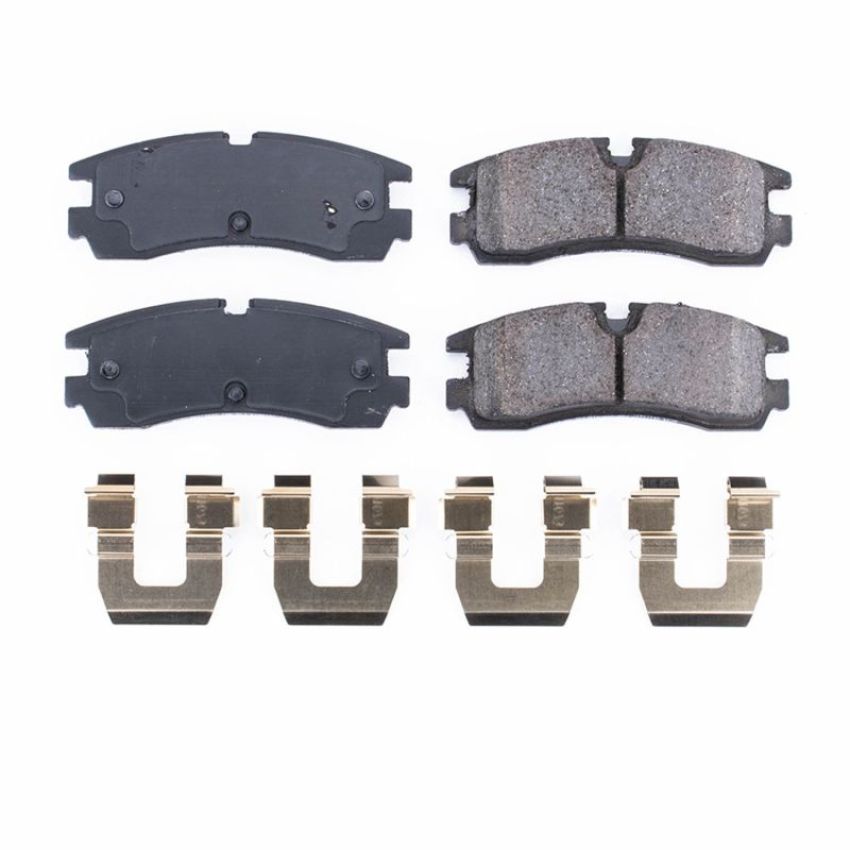 PowerStop 17-754 PowerStop - Z17 Low-Dust Ceramic Brake Pads with Hardware