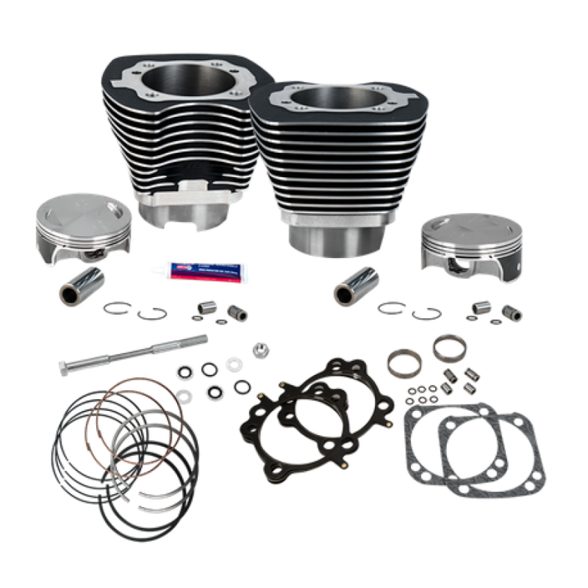 S&S Cycle 910-0025 99-06 BT Replacement 4-1/8in Bore Cylinder & Piston Kit w/ Stock Bolt Pattern