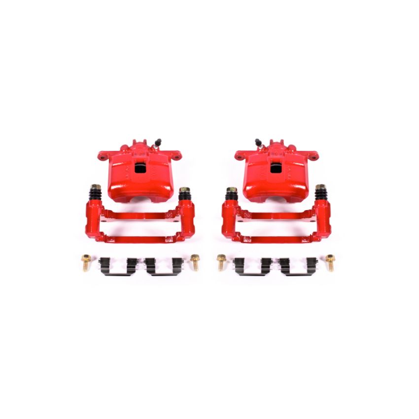 PowerStop S2808 Red Powder Coated Calipers