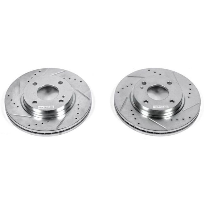 PowerStop AR85136XPR PowerStop Evolution Performance Drilled, Slotted & Plated Brake Rotor Pair