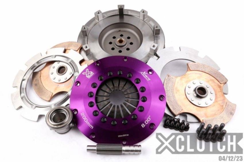 XCLUTCH XKNI20522-2E 99-02 Nissan Silvia S15 2.0L 8in Twin Solid Ceramic Clutch Kit