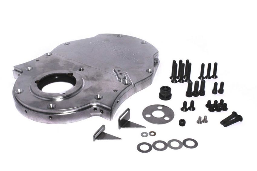 COMP CAMS COM312 BBC Billet Alm. Timing Cover 3-Piece Design