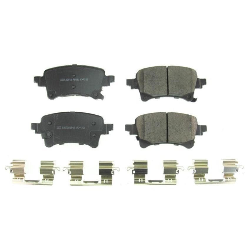 PowerStop 17-2233 PowerStop - Z17 Low-Dust Ceramic Brake Pads with Hardware