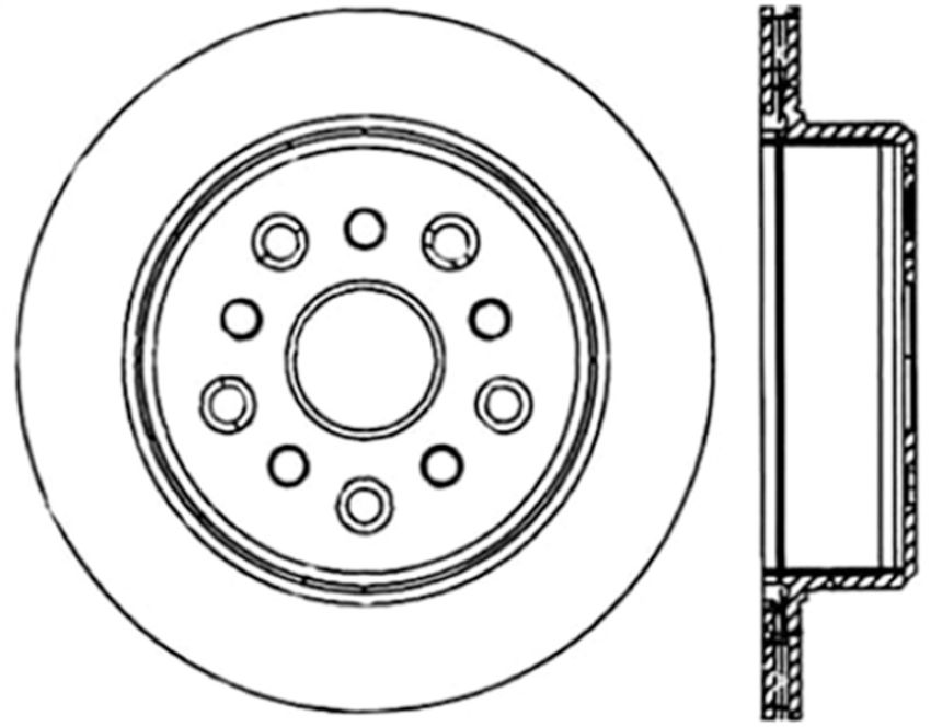 StopTech Power Slot 5/93-98 Supra Turbo Rear Right SportStop CRYO Slotted Rotor