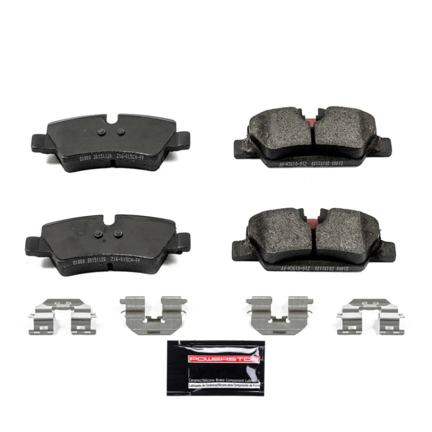 PowerStop Z23-1800 PowerStop - Z23 Daily Driver Carbon-Fiber Ceramic Brake Pads with Hardware Kit