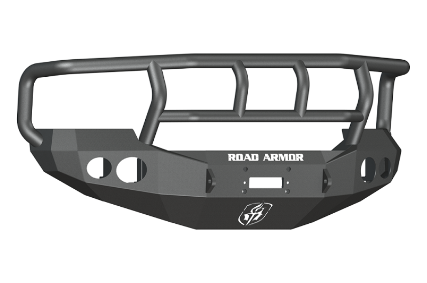 Road Armor 60502B 05-07 Ford F-250 Stealth Front Winch Bumper w/Titan II Guard Wide Flare - Tex Blk