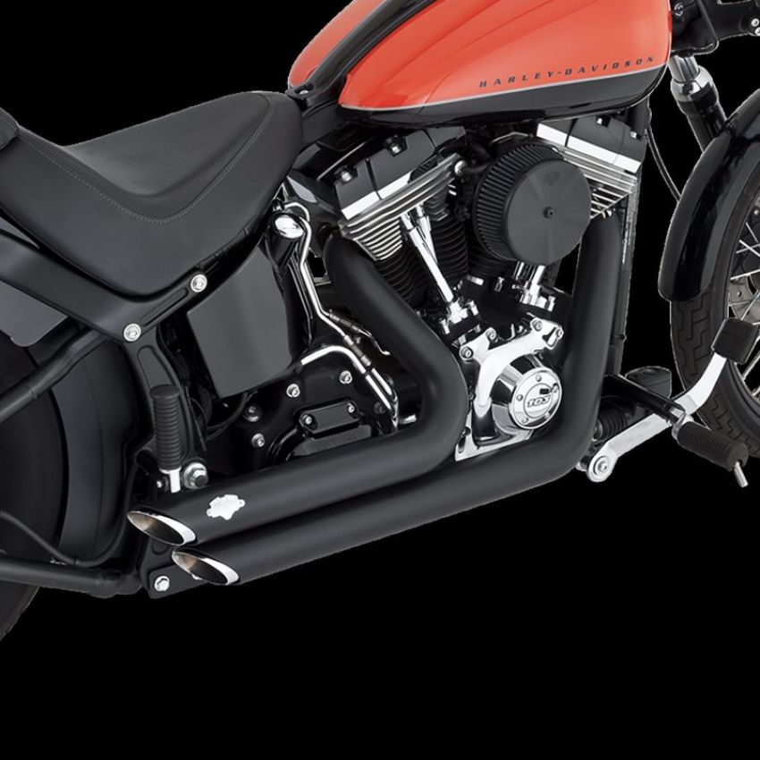 Vance and Hines 47325 Vance & Hines HD Softail 12-17 Shortshots Staggered PCX Full System Exhaust