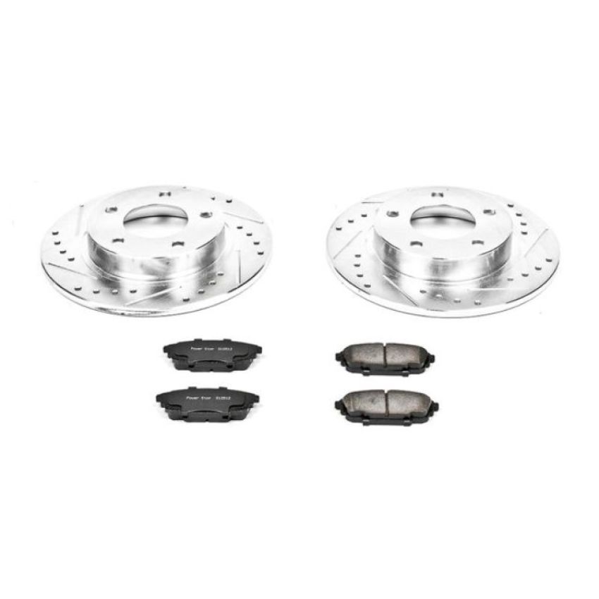 PowerStop K792 Z23 Daily Driver Carbon-Fiber Ceramic Brake Pad and Drilled & Slotted Rotor Kit