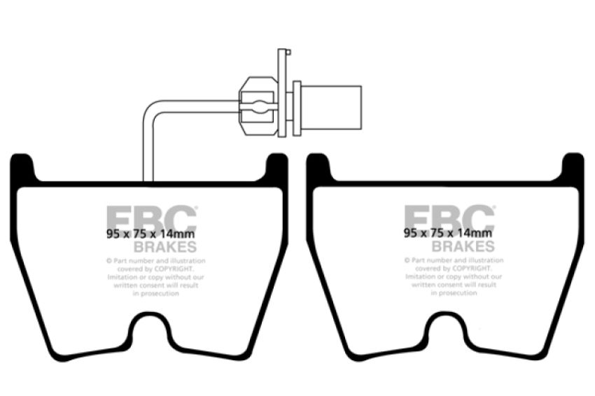 EBC Brakes DP31513C Redstuff Ceramic Low Dust Brake Pads