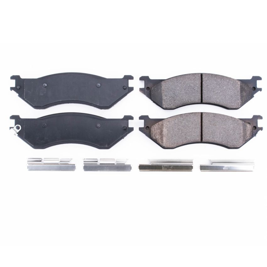 PowerStop 17-702 PowerStop - Z17 Low-Dust Ceramic Brake Pads with Hardware