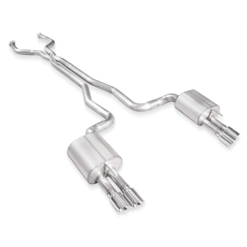 Stainless Works SS14CB 2014-16 Chevy SS Exhaust 3in X-Pipe Chambered Mufflers Polished Tips Factory Connect